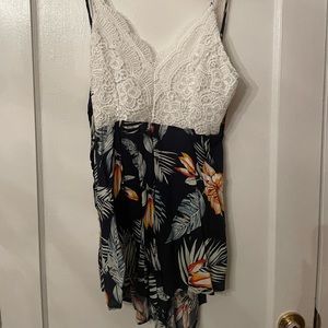 Cute tie in the back romper